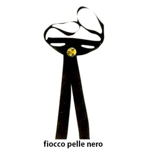 FIOCCO NERO PELLE