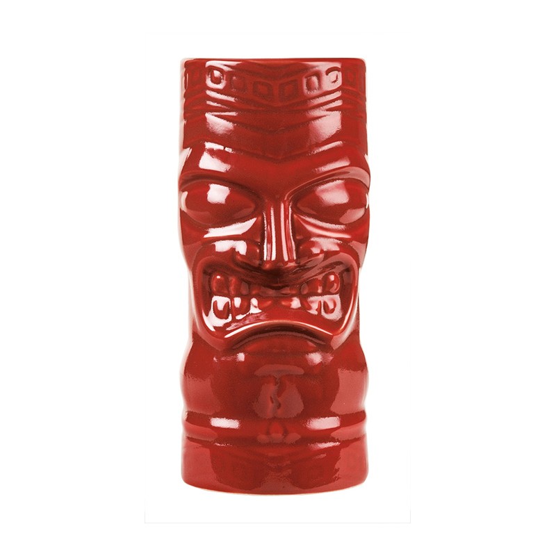 BICCHIERE TIKI CERAMICA ROSSO cl.59  - 1198005 | Novalberghiera