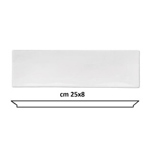 PIATTO RETT. 25x8  - 5727025 | Novalberghiera