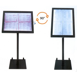 BACHECA A LED NERA cm 50x144h  - 1015000 | Novalberghiera