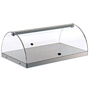 VETRINA 1P INOX T.cm 80x35x20h  - 5178011 | Novalberghiera