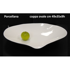 COPPA PORCELLANA cm 49x35x9h  - 5695002 | Novalberghiera