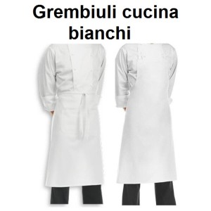 GREMBIULI CUCINA BIANCHI  - 587999 | Novalberghiera