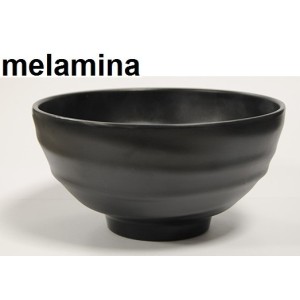 BOWL C/PIEDE MEL.cm 19x10 nero  - 5376119 | Novalberghiera