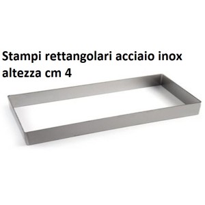 ST.RETTANGOLO INOX cm 4h  - 5589999 | Novalberghiera