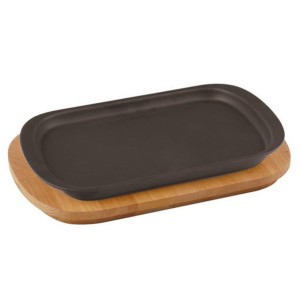 PIATTO GHISA C/SUPP.cm 32x20  - 1409010 | Novalberghiera