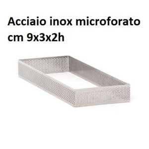 RETTANG.INOX MICROF.cm9x3x2h  - 989009 | Novalberghiera