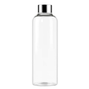 BOTTIGLIA VETRO TAPPO INOX cl.100  - 1199200 | Novalberghiera