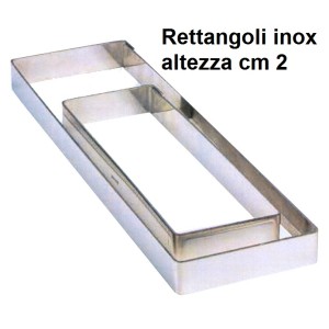 RETTANGOLO  INOX h cm 2  - 5812999 | Novalberghiera