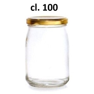 BARATTOLO VETRO C/COP.cl.100  - 1557006 | Novalberghiera