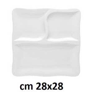 GOURMET PIATTO 3SC.cm 28x28  - 2520000 | Novalberghiera