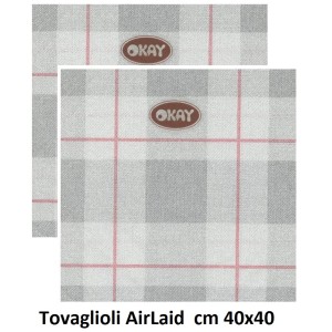 N.900 TOV.li KILT ROSSO 40x40  - 4725011 | Novalberghiera