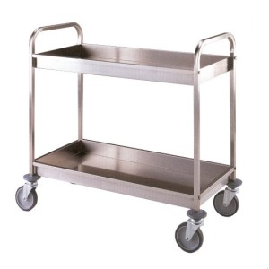 CARRELLO INOX 2P VASCA -98x51  - 2522082 | Novalberghiera