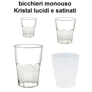 BICCHIERI MONOUSO KRISTAL  - 4272999 | Novalberghiera