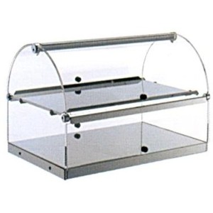 VETRINA 2P INOX T.cm 80x35x33h  - 5178012 | Novalberghiera