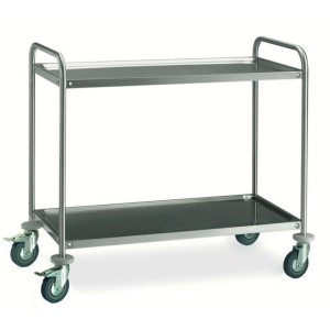 CARRELLO INOX 2P 100x50  - 2361281 | Novalberghiera