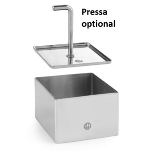 ANELLO INOX QUADRO cm 8x8  - 2804001 | Novalberghiera