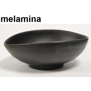 BOWL C/PIEDE OV.MEL.cm 24x20nero  - 5376124 | Novalberghiera