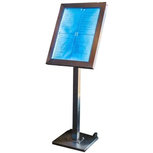 BACHECA A LED INOX cm 50x144h  - 1015010 | Novalberghiera