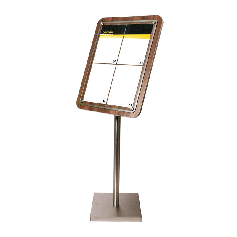 BACHECA LEGNO/INOX cm 153h  - 1015020 | Novalberghiera