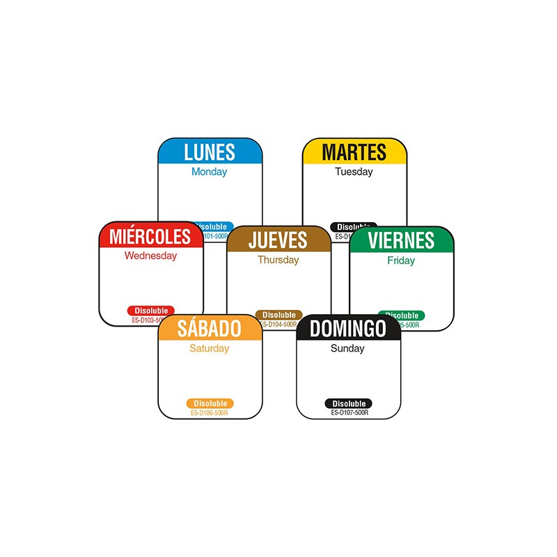 N. 500 ETICHETTE mm25 GIOVEDI'  - 1072004 | Novalberghiera