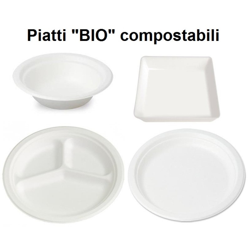 PIATTI MONOUSO COMPOSTABILI  - 1092999 | Novalberghiera