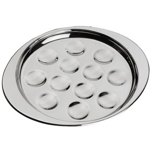 PIATTO LUMACHE INOX x 12