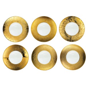 DERAS CONF.6 PIATTI ORO cm 29  - 1301129 | Novalberghiera