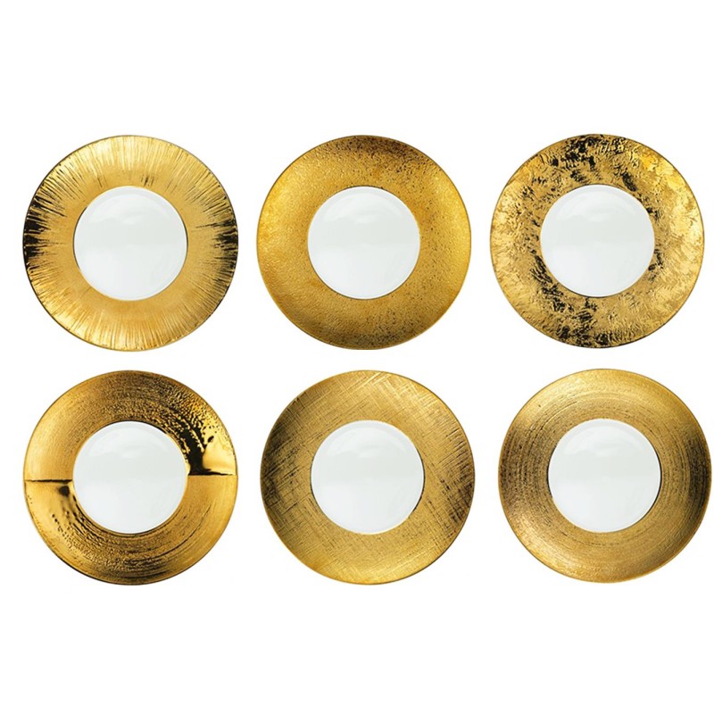 DERAS CONF.6 PIATTI ORO cm 29  - 1301129 | Novalberghiera