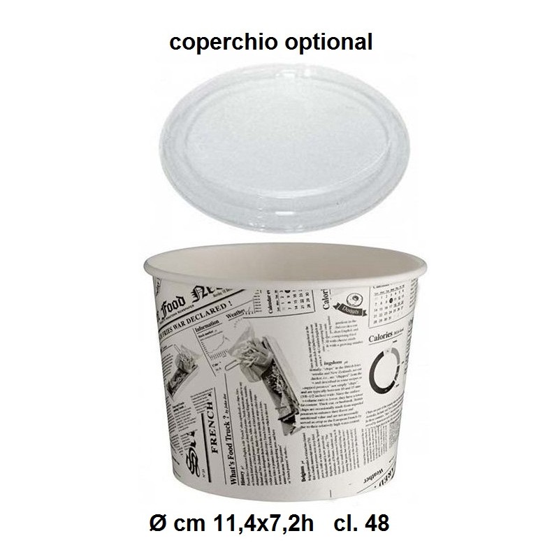 N.50 CONT.TONDI S/C 480 ml.  - 1393000 | Novalberghiera