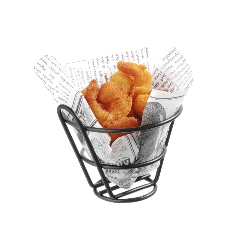 CESTINO CONO2m NERO 11x10h  - 1420011 | Novalberghiera