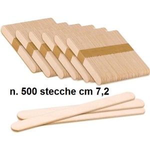 N.500 STECCHE LEGNO cm 7,2