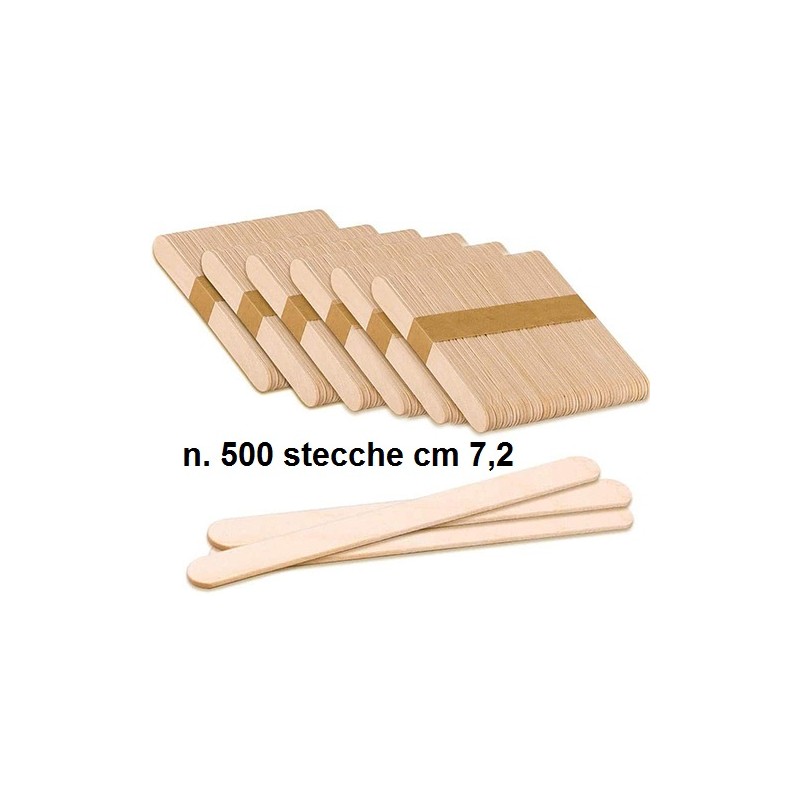 N.500 STECCHE LEGNO cm 7,2  - 1506021 | Novalberghiera