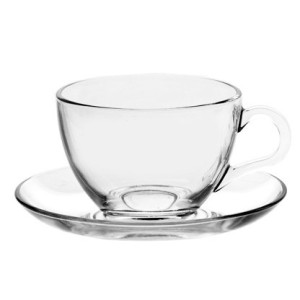 CONFEZIONE N.6 TAZZE THE BASIC CON PIATTINO cl.21  - 1891001 | Novalbe