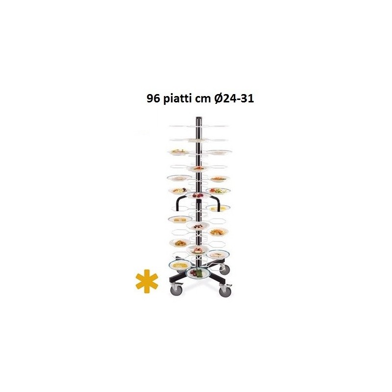 CARRELLO 96 PIATTI cm 60x60  - 2358096 | Novalberghiera