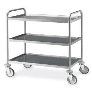 CARRELLO INOX 3P 100x50