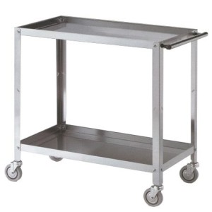CARRELLO INOX 2P.VASCA 88x48  - 2362082 | Novalberghiera
