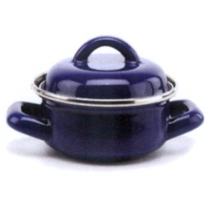 CASS.SMALTO C/COP. cm 12 -blu  - 252000 | Novalberghiera