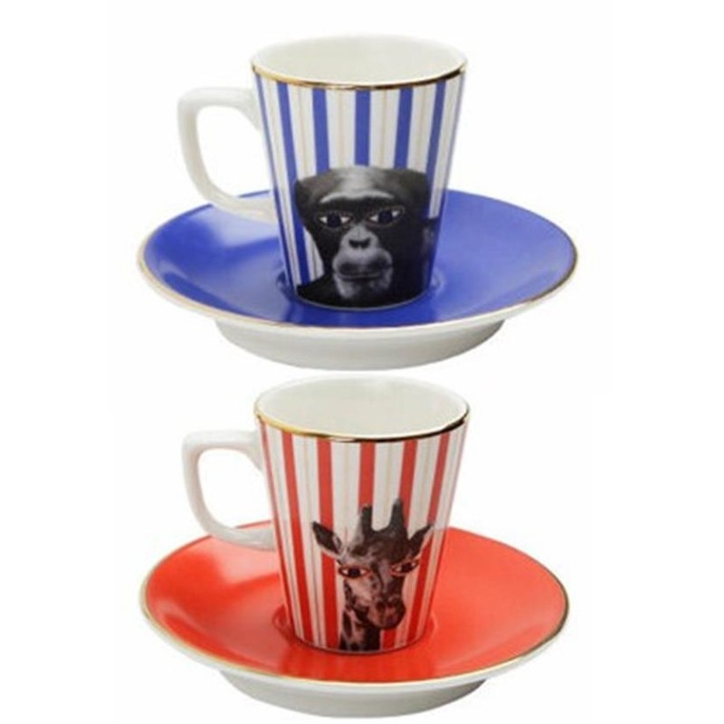 CONF.2 TAZZE SCIMMIA-GIRAFFA  - 2572000 | Novalberghiera