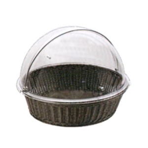 CESTO TONDO WENGE' C/CUPOLA