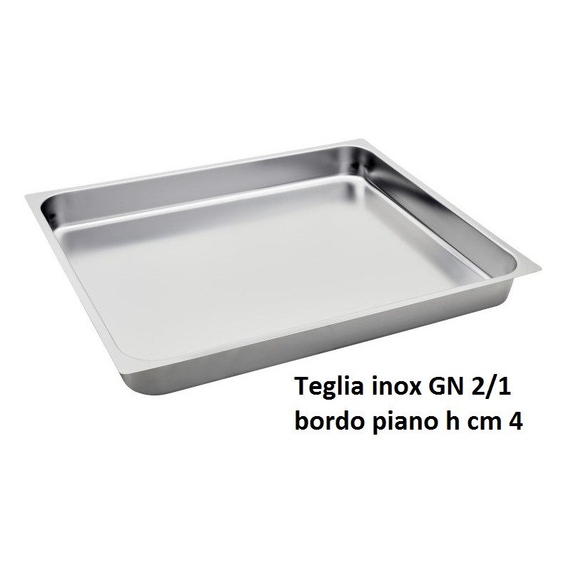 TEGLIA INOX GN 2/1x4h  - 3078004 | Novalberghiera