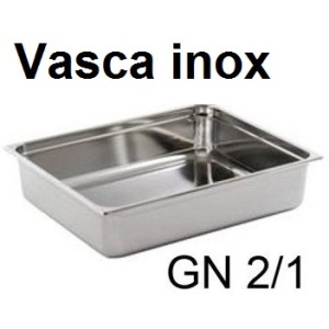 VASCA GN INOX 2/1 cm 65x53  - 3080999 | Novalberghiera