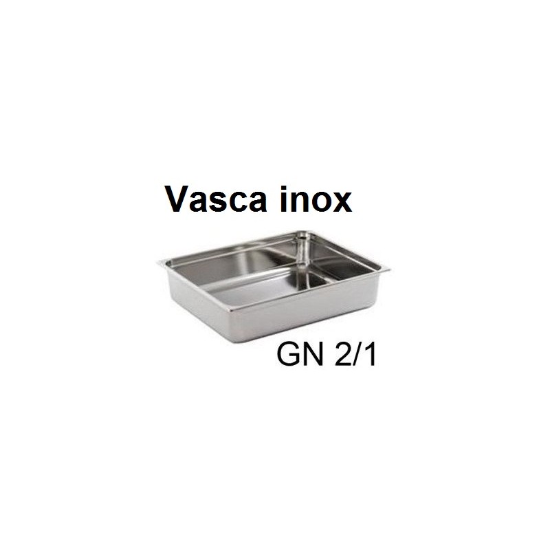 VASCA GN INOX 2/1 cm 65x53  - 3080999 | Novalberghiera