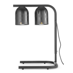 SCALDAPIATTI 2 LAMPADE nero  - 3151403 | Novalberghiera