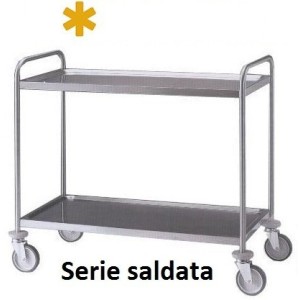 CARRELLO INOX 2P/saldati 109x59  - 3487102 | Novalberghiera