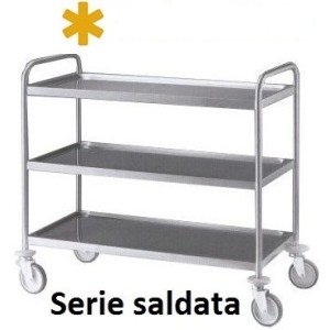 CARRELLO INOX 3P/saldati 109x59