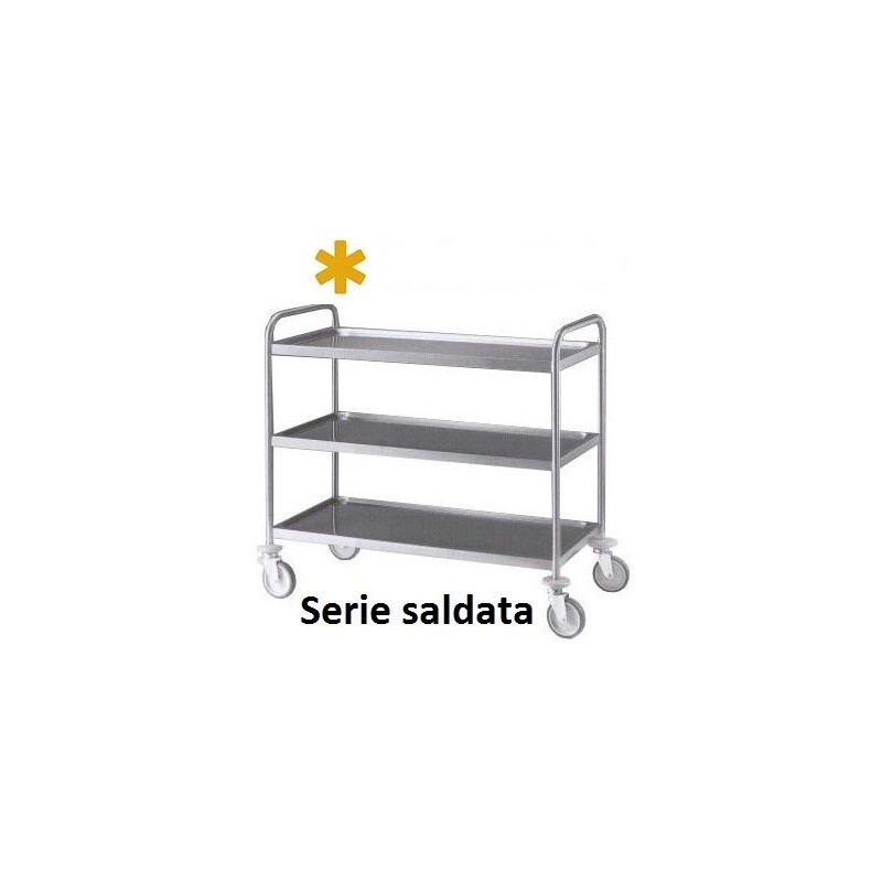 CARRELLO INOX 3P/saldati 109x59  - 3487103 | Novalberghiera
