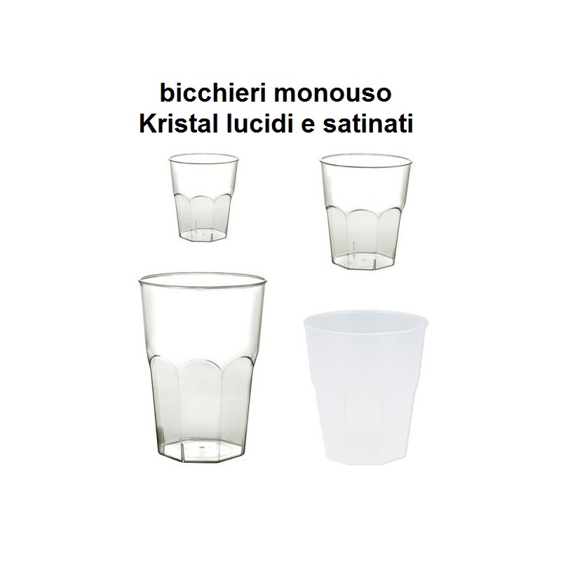 BICCHIERI MONOUSO KRISTAL  - 4272999 | Novalberghiera