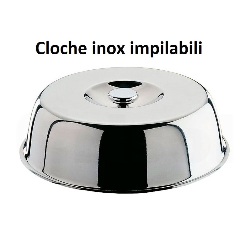 CLOCHE IMPILABILI INOX C/POMOLO  - 4829999 | Novalberghiera
