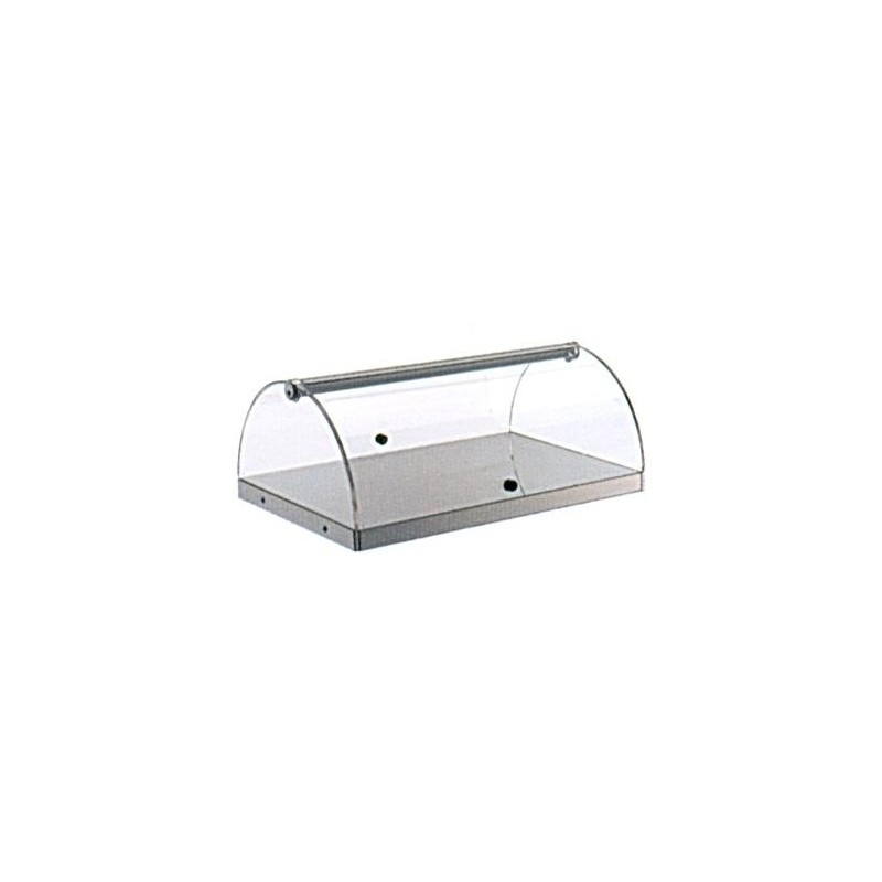 VETRINA 1P INOX T.cm 80x35x20h  - 5178011 | Novalberghiera